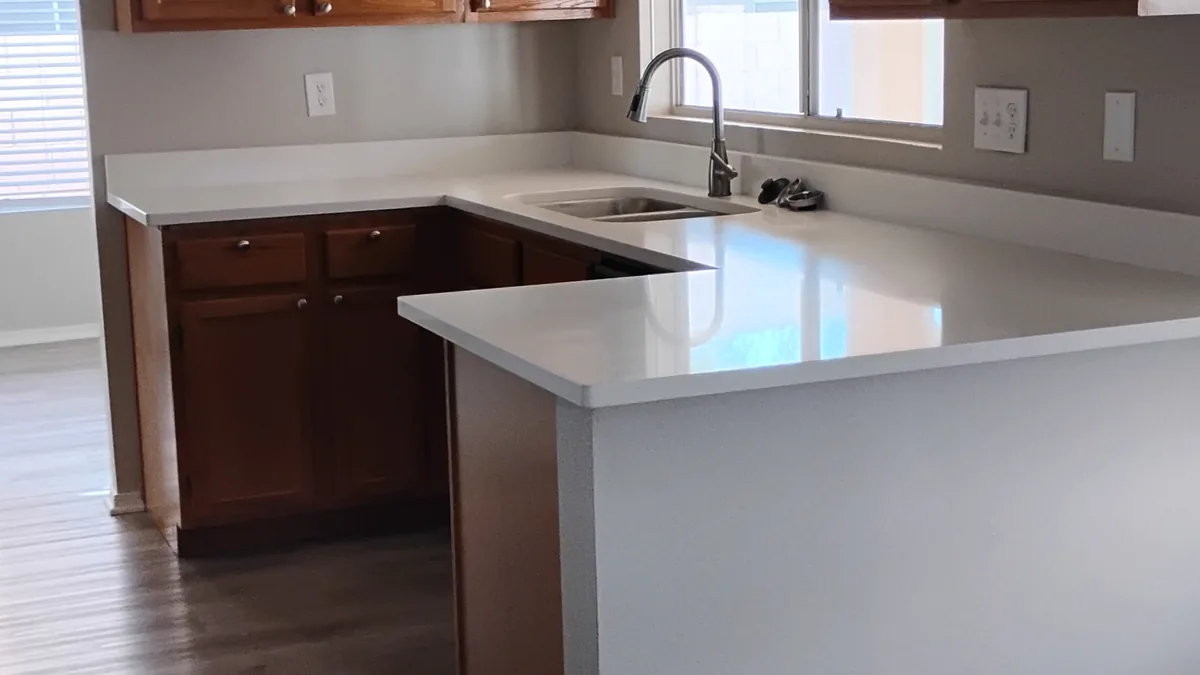 Kitchen after a deep cleaning