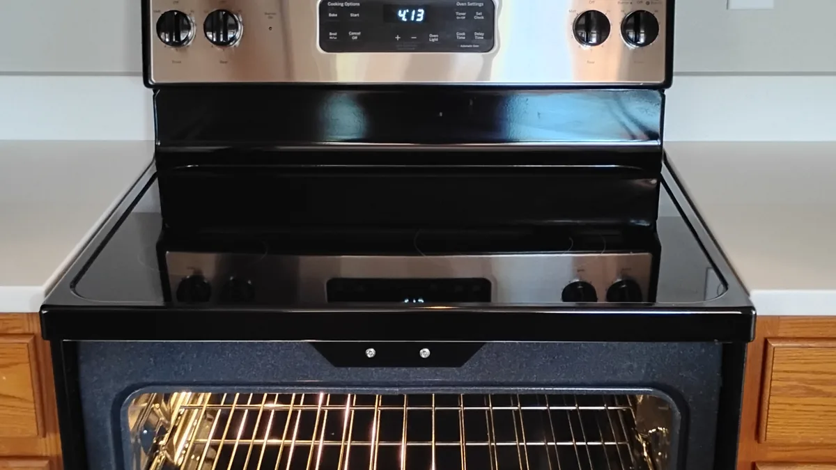 Clean oven interior after deep cleaning